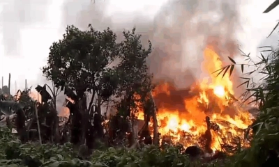 গাজীপুরে ঝুটের গোডাউনে ভয়াবহ আগুন, নিয়ন্ত্রণে ৬ ইউনিট