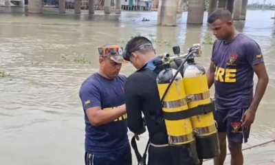 ৫ আগস্টে নিহত হৃদয়ের মরদেহ খুঁজতে তুরাগ নদীতে ডুবুরি দল