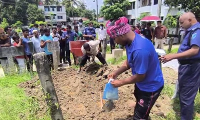 গোপালগঞ্জে নিহত ৩ জনের লাশ উত্তোলন