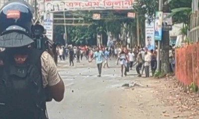 এনসিপির জুলাই পদযাত্রার সমাবেশ শেষে হামলা চালিয়েছে নিষিদ্ধ ঘোষিত সংগঠন ছাত্রলীগ। ছবি- সংগৃহীত