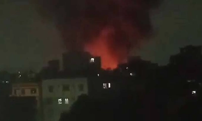 হাজারীবাগে ট্যানারির গুদামে ভয়াবহ আগুন