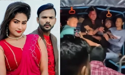 হিরো আলমের স্ত্রী রিয়া মনি ও ম্যাক্স অভি গণধোলাইয়ের পর পুলিশে সোপর্দ