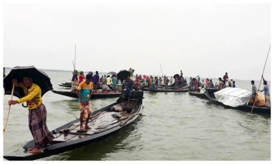 সুনামগঞ্জে যাত্রীবাহী নৌকাডুবি, নারী-শিশুসহ নিহত ৪