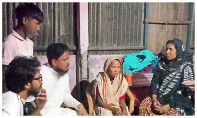 শহীদ লাবলুর পরিবারের খোঁজ-খবর নিলেন আখতার হোসেন