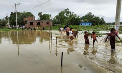 হবিগঞ্জে বন্যায় পানিবন্দি ৫০ হাজার মানুষ