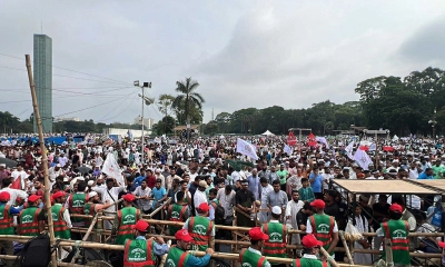 জনসমুদ্রে পরিণত জামায়াতের সমাবেশ