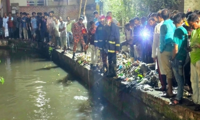 ১২ ঘণ্টায়ও উদ্ধার হয়নি নালায় পড়ে যাওয়া শিশুটি