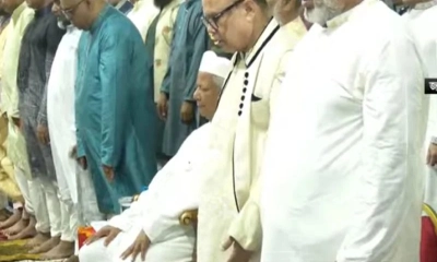জাতীয় ঈদগাহে ঈদের নামাজ আদায় করলেন প্রধান উপদেষ্টা