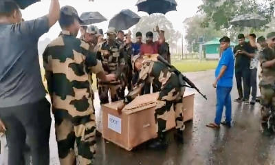 কুলাউড়ায় বিএসএফের গুলিতে নিহত তরুণের লাশ হস্তান্তর