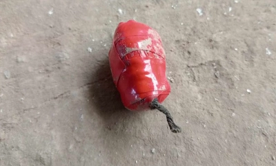 মাদারীপুরে ইউপি সদস্যের বাড়িতে লুকিয়ে রাখা ককটেল বিস্ফোরণ