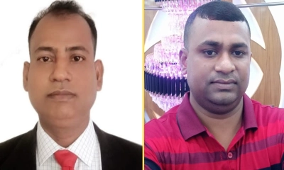 আবদুছ সালাম মাঝি ও শফিউল বাশার হাওলাদার। ছবি- রূপালী বাংলাদেশ
