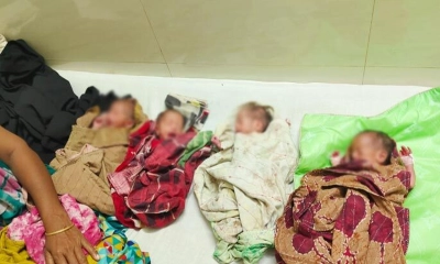 ৫ বছর পর ৪ সন্তানের মুখ দেখলেন দম্পতি