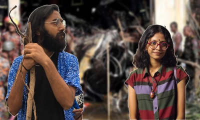 শিল্পী মল্লিক ঐশ্বর্য ও ইন্নিমা রশ্মি। ছবি- সংগৃহীত