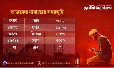 নামাজের সময়সূচি (২৮ জুন ২০২৫)