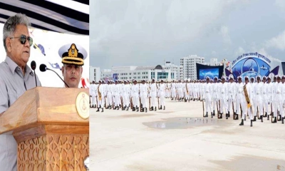 নৌবাহিনীর নাবিকদের শিক্ষা সমাপনী কুচকাওয়াজ