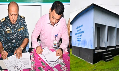সন্দ্বীপে নৌবাহিনীর নির্মিত ৩৪০টি ঘর হস্তান্তর