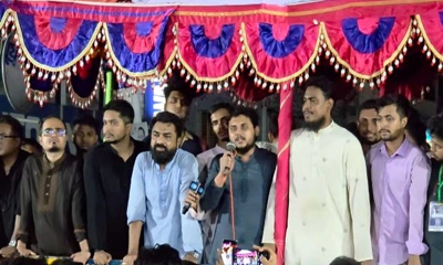 বক্তব্য দিচ্ছেন জাতীয় নাগরিক পার্টির (এনসিপি) দক্ষিণাঞ্চলের সংগঠক মো. ওয়াহিদুজ্জামান। ছবি- সংগৃহীত
