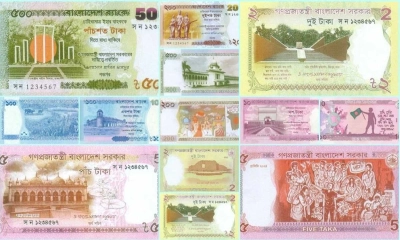 ব্যাংকে নয় ফুটপাতে মিলছে নতুন টাকার নোট