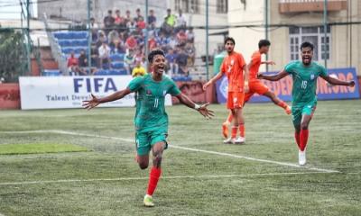 টাইব্রেকারে ভারতকে হারিয়ে ফাইনালে বাংলাদেশ