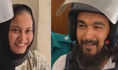 কারামুক্ত হয়েই সস্ত্রীক বাইকে ঘুরলেন নোবেল