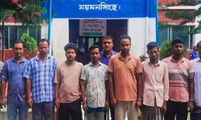 নান্দাইলে নিষিদ্ধ ছাত্রলীগ ও যুবলীগের ৭ নেতাকর্মী গ্রেপ্তার