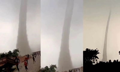 পদ্মা নদীতে টর্নেডো, আতঙ্কিত স্থানীয়রা