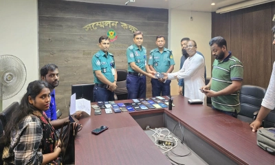 পল্টন থানা পুলিশের ৩৯টি মোবাইল উদ্ধার