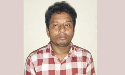 অভিযুক্ত অটোরিকশাচালক প্রজেশ দাশ। ছবি- রূপালী বাংলাদেশ