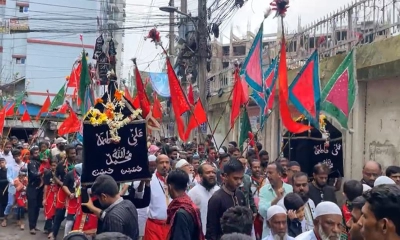 পুরান ঢাকায় তাজিয়া মিছিল শুরু