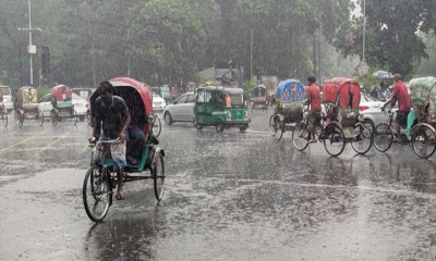 শনিবার থেকে টানা ৪ দিন বৃষ্টির পূর্বাভাস