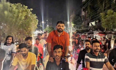 আ.লীগের হরতালের প্রতিবাদে রাজশাহীতে ছাত্রদলের মোটরসাইকেল শোভাযাত্রা