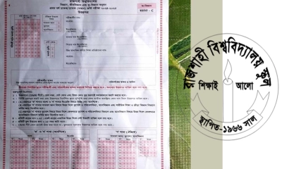 রাবির ‘বি‍‍’ ইউনিটের ভর্তি পরীক্ষায় ‘সি‍‍’ ইউনিটের ওএমআর, ভোগান্তিতে শিক্ষার্থীরা