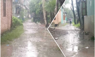 দুমকী বিসমিল্লাহ সড়কের চিত্র। ছবি- লেখক