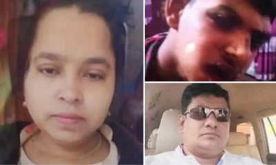 প্রবাসী মনির হোসেনের স্ত্রী, ও তাদের ছেলে নাঈম হোসেন। ছবি- সংগৃহীত