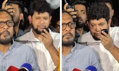 উপদেষ্টা মাহফুজের মাথায় বোতল নিক্ষেপ