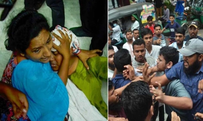 চট্টগ্রামে মানববন্ধনে হামলা, নারীকে লাথি মারার ছবি ভাইরাল