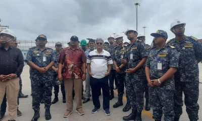 চট্টগ্রাম বন্দর পরিদর্শনে উপদেষ্টা ব্রিগেডিয়ার জেনারেল (অব.) ড. এম সাখাওয়াত হোসেন। ছবি- সংগৃহীত