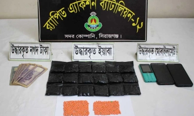 সিরাজগঞ্জে মাদক কারবারি দম্পতি গ্রেপ্তার