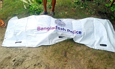 ওয়ার্কশপ কর্মীর মরদেহটি রাখা আছে। ছবি- ছবি-রূপালী বাংলাদেশ