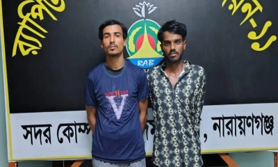 সোনারগাঁয়ে ওয়ার্কশপ কর্মী হত্যা মামলায় দুই আসামি গ্রেপ্তার