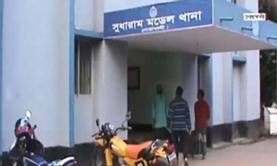 সুধারাম মডেল থানা। ছবি- রূপালী বাংলাদেশ