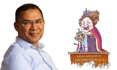 নিজের কার্টুন পোস্ট করে সাংবাদিকদের সুরক্ষা চাইলেন তারেক রহমান
