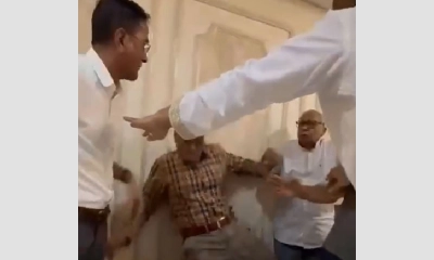 উল্লাপাড়ার দুই বিএনপি নেতার হাতাহাতি, ভিডিও ভাইরাল