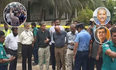 মাইলস্টোনে শিক্ষার্থীদের রোষের মুখে আইন ও শিক্ষা উপদেষ্টা