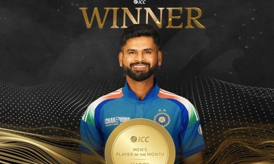 আইসিসির মাসসেরা ক্রিকেটার আইয়ার