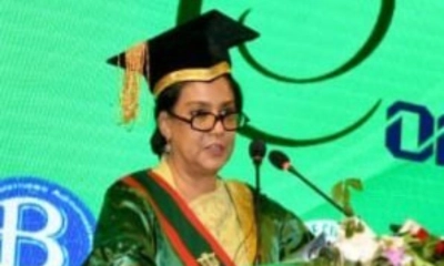 পরিবেশবান্ধব ও ন্যায়ভিত্তিক বাংলাদেশ গড়তে গ্রাজুয়েটদের প্রতি আহ্বান: সৈয়দা রিজওয়ানা হাসান