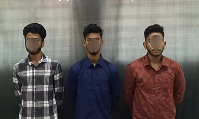নারী সংবাদকর্মীকে হেনস্তা, তিন আসামি কারাগারে