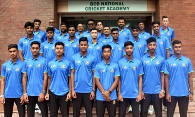 শ্রীলঙ্কায় সিরিজ খেলতে দেশ ছাড়ল যুব টাইগাররা
