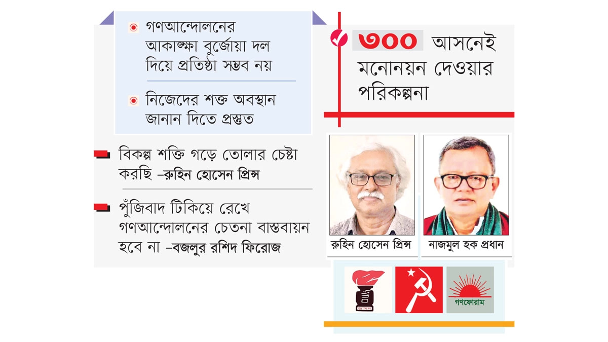বৃহত্তর ঐক্য নিয়ে  আসছে বাম জোট