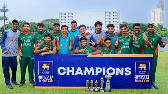 শ্রীলঙ্কা জয় করে দেশে ফিরলেন যুব টাইগাররা